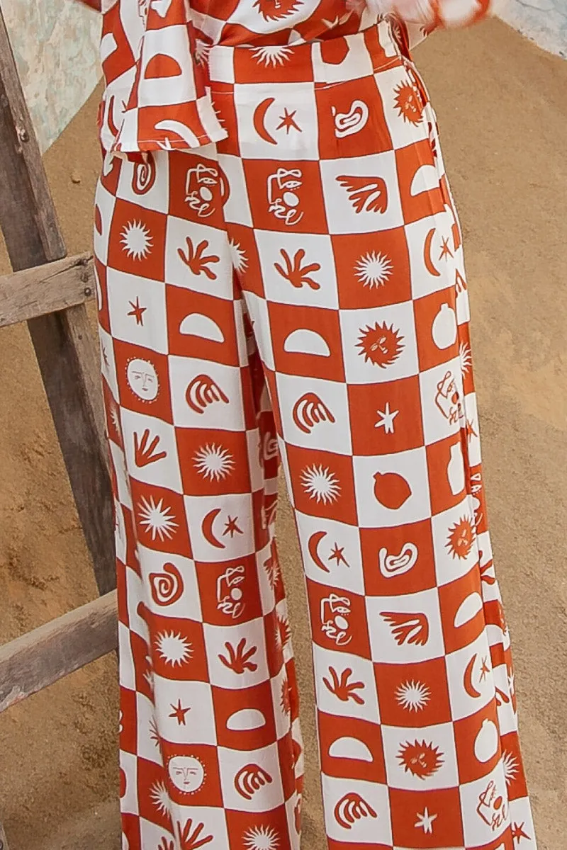 Achillies Pant- Sundance Print-Brown-W/S Pack of 3
