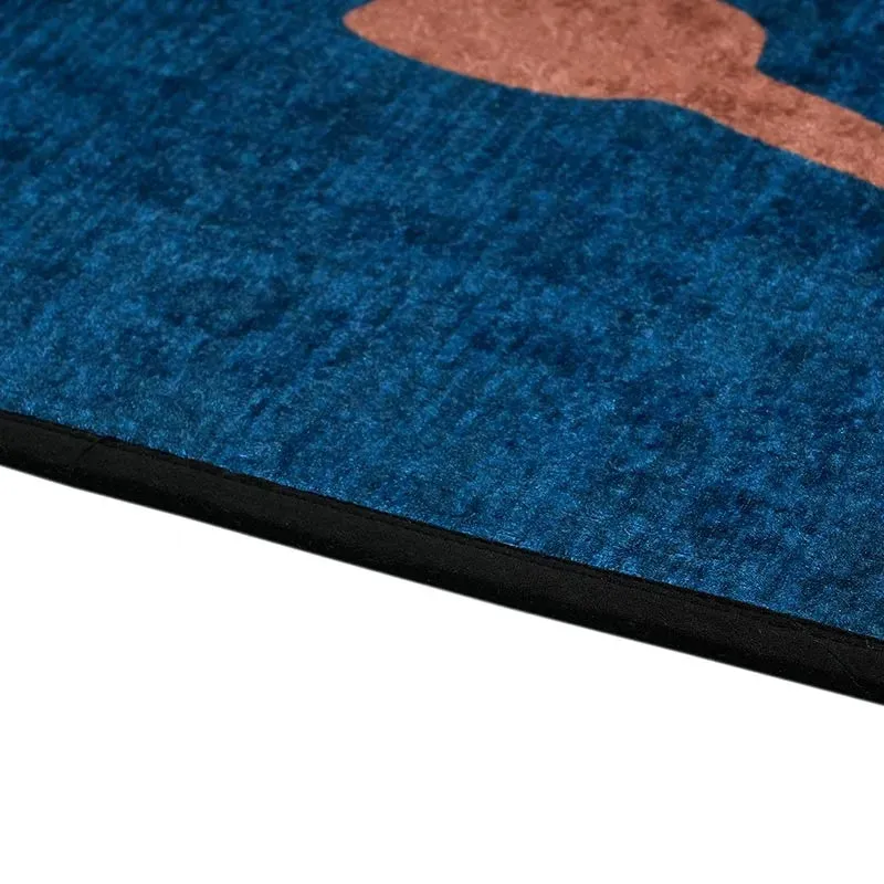 Asana Blue Polyester Yoga Mat