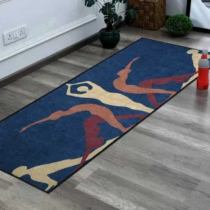 Asana Blue Polyester Yoga Mat