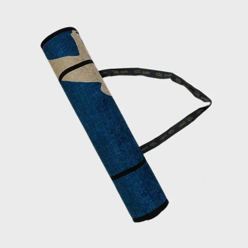 Asana Blue Polyester Yoga Mat