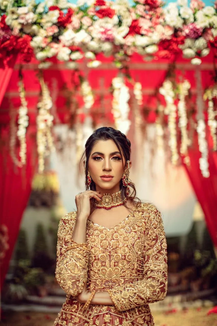 Attractive Red Color Pakistani Designer Lehenga
