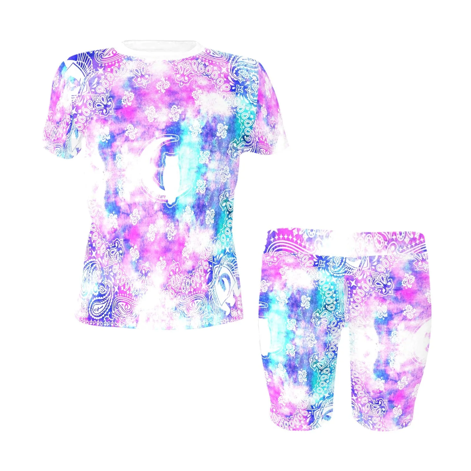 BANDANA COLORFULL Women's Short Yoga Set