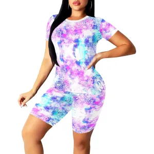 BANDANA COLORFULL Women's Short Yoga Set