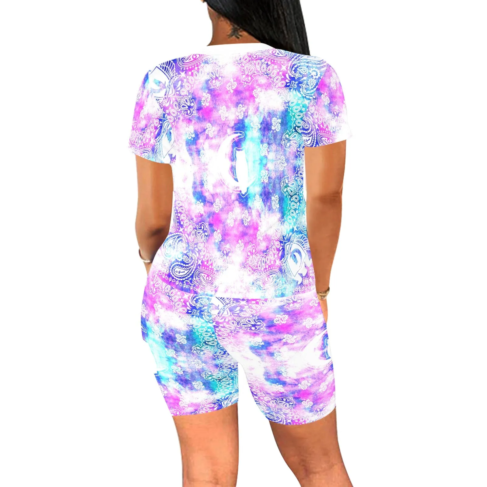 BANDANA COLORFULL Women's Short Yoga Set