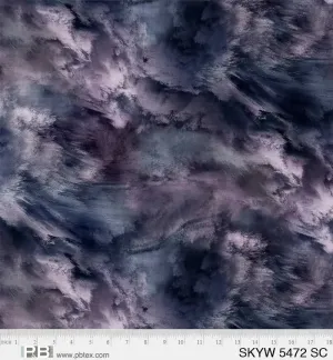 Black Night Sky Cotton Wideback Fabric ( 1 2/3 yard pack )