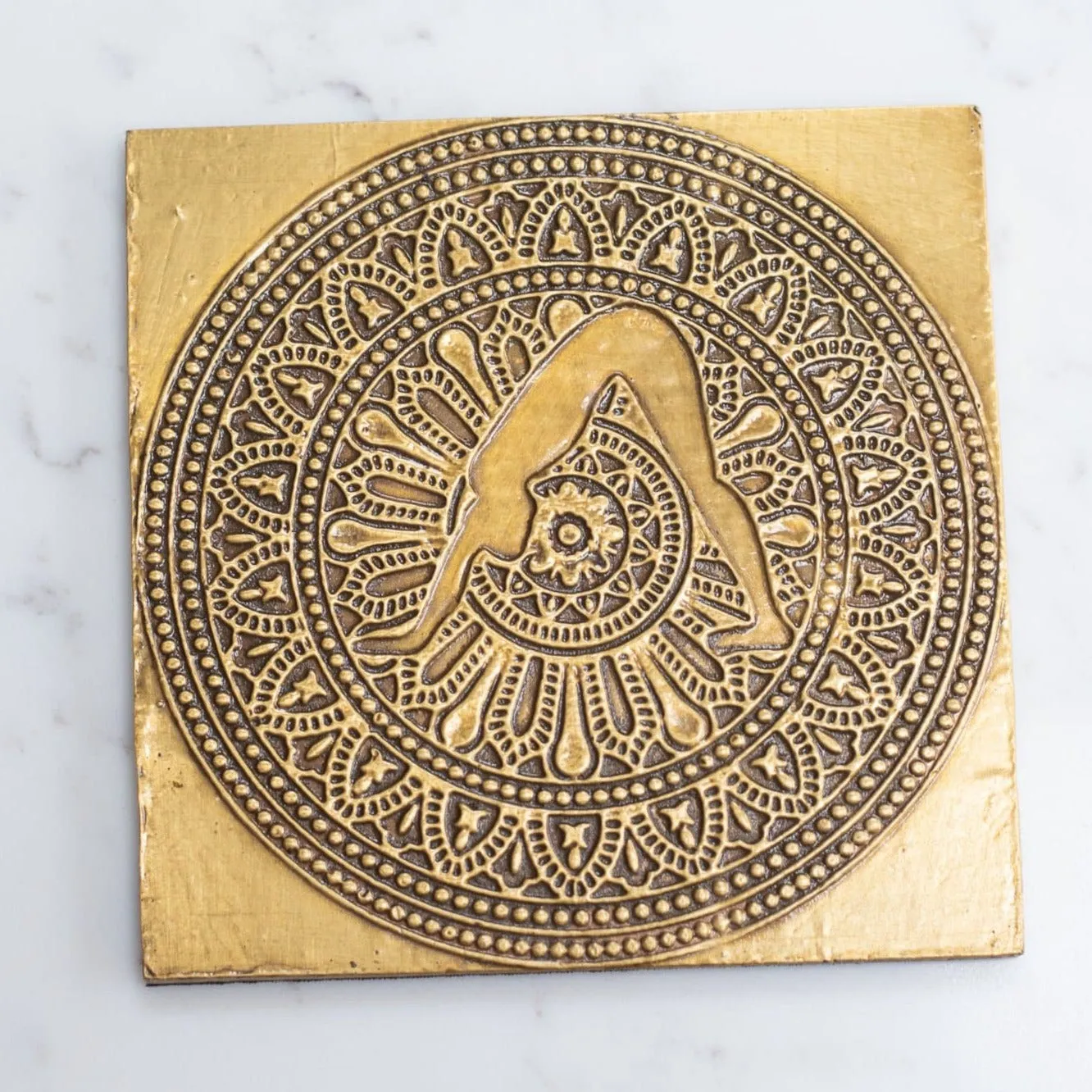 Brass Mandala Design Coasters
