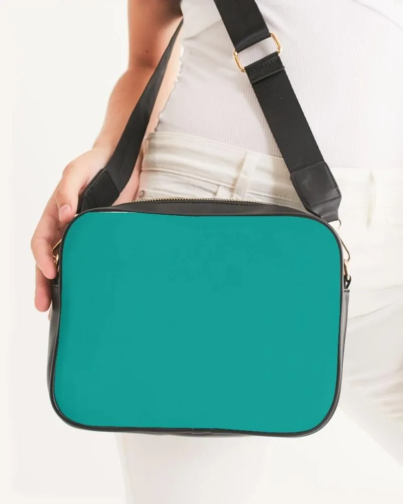 Bright Blue Cool Green Crossbody Bag | Bright Pure Blue Cool Green | C100M0Y50K0