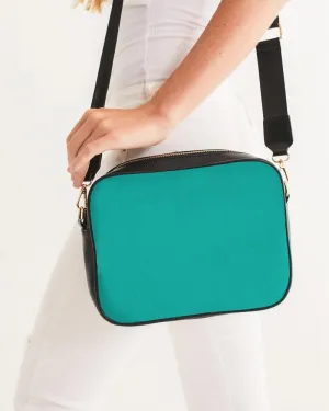 Bright Blue Cool Green Crossbody Bag | Bright Pure Blue Cool Green | C100M0Y50K0