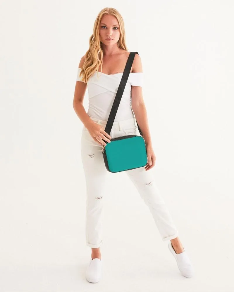 Bright Blue Cool Green Crossbody Bag | Bright Pure Blue Cool Green | C100M0Y50K0