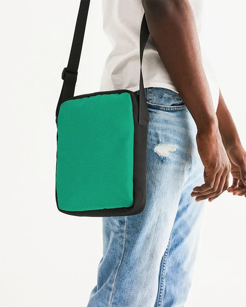 Bright Cool Green Messenger Pouch | Bright Pure Cool Green | C100M0Y75K0