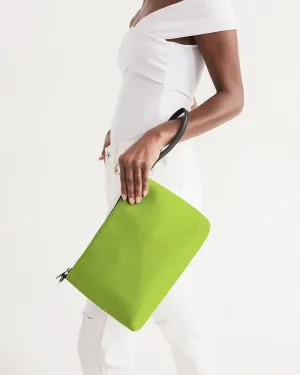 Bright Warm Green Zip Pouch | Bright Pure Warm Green | C38M0Y100K0