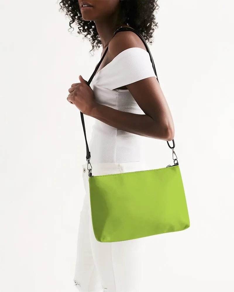Bright Warm Green Zip Pouch | Bright Pure Warm Green | C38M0Y100K0