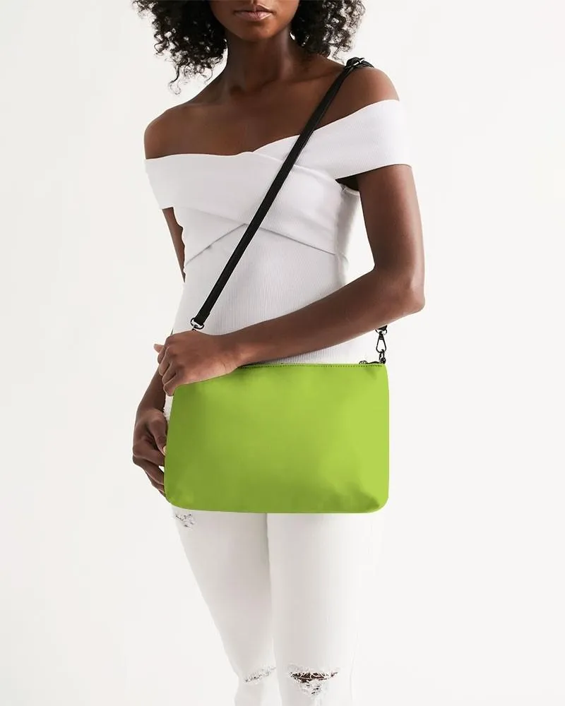 Bright Warm Green Zip Pouch | Bright Pure Warm Green | C38M0Y100K0