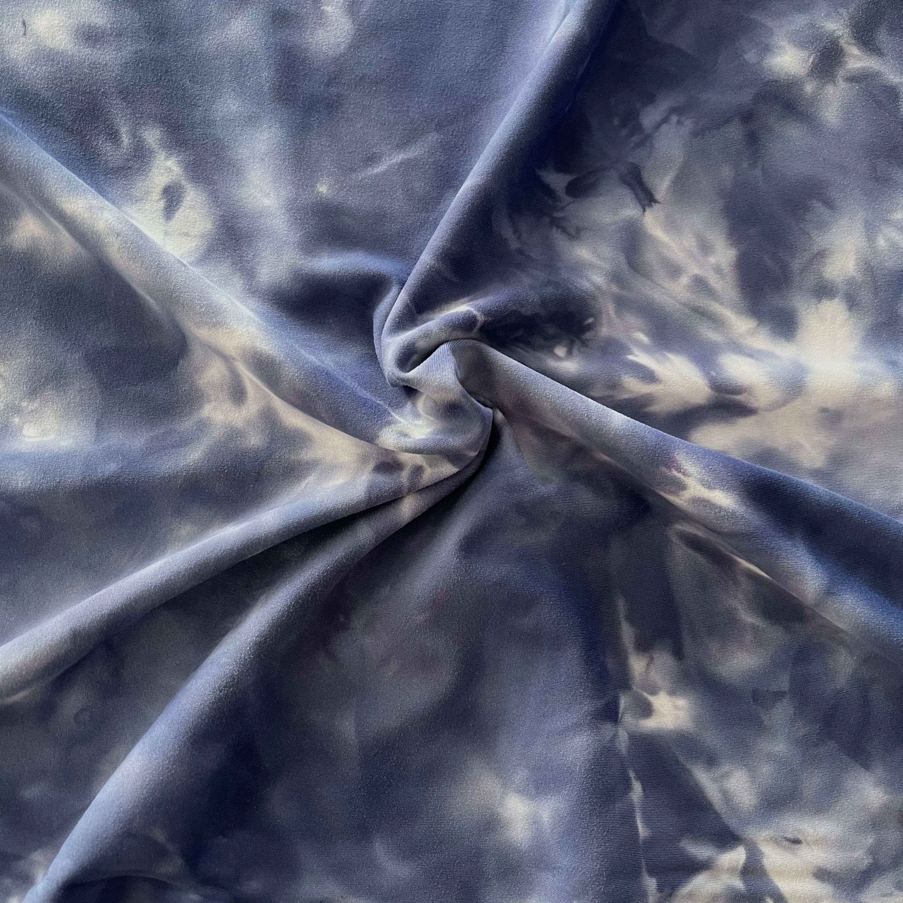 Brushed Nylon - Blue Tie Dye