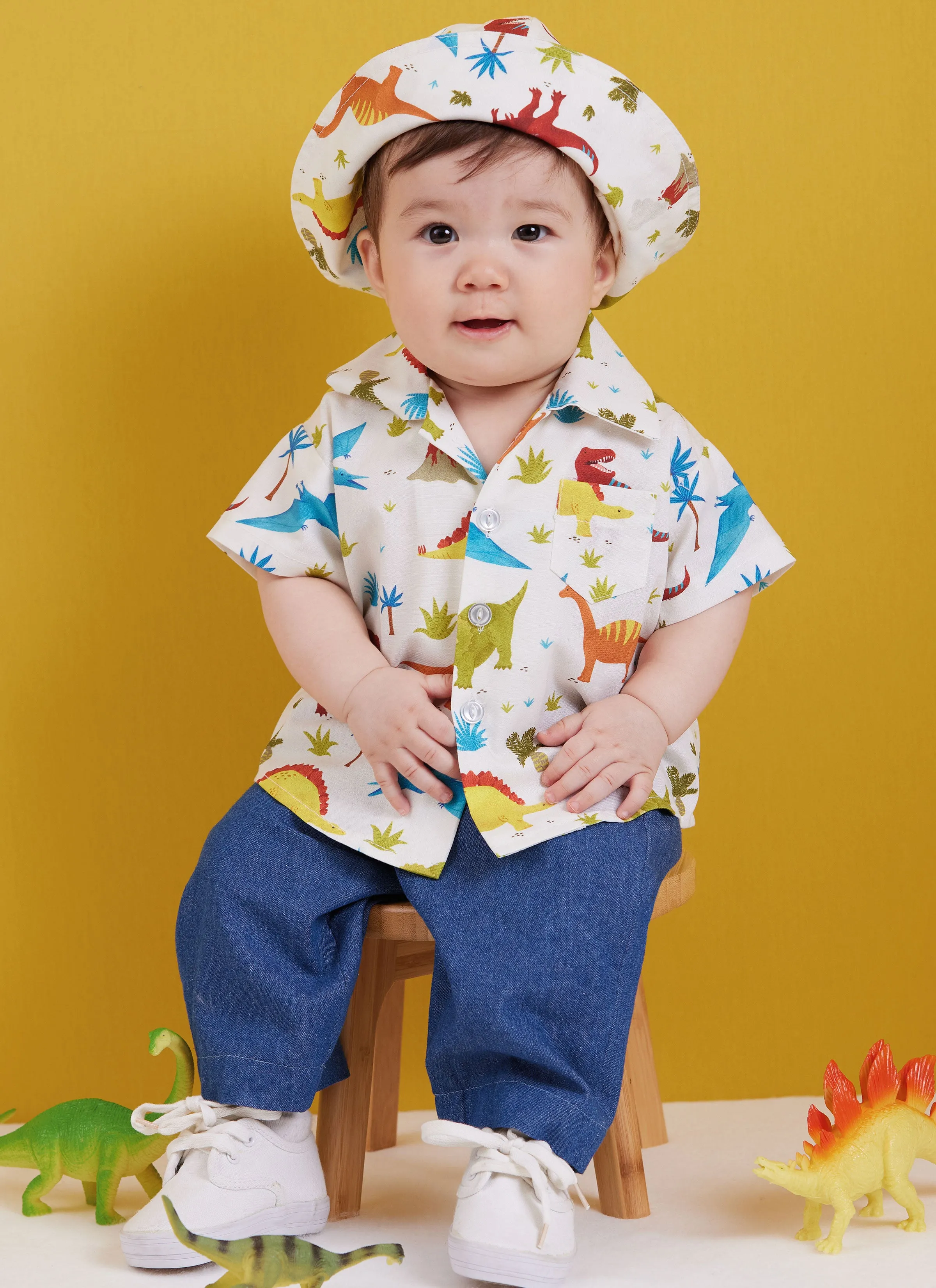 Butterick sewing pattern 6949 Babies' Shirts, T-Shirt, Pants and Hat