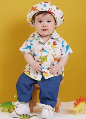 Butterick sewing pattern 6949 Babies' Shirts, T-Shirt, Pants and Hat