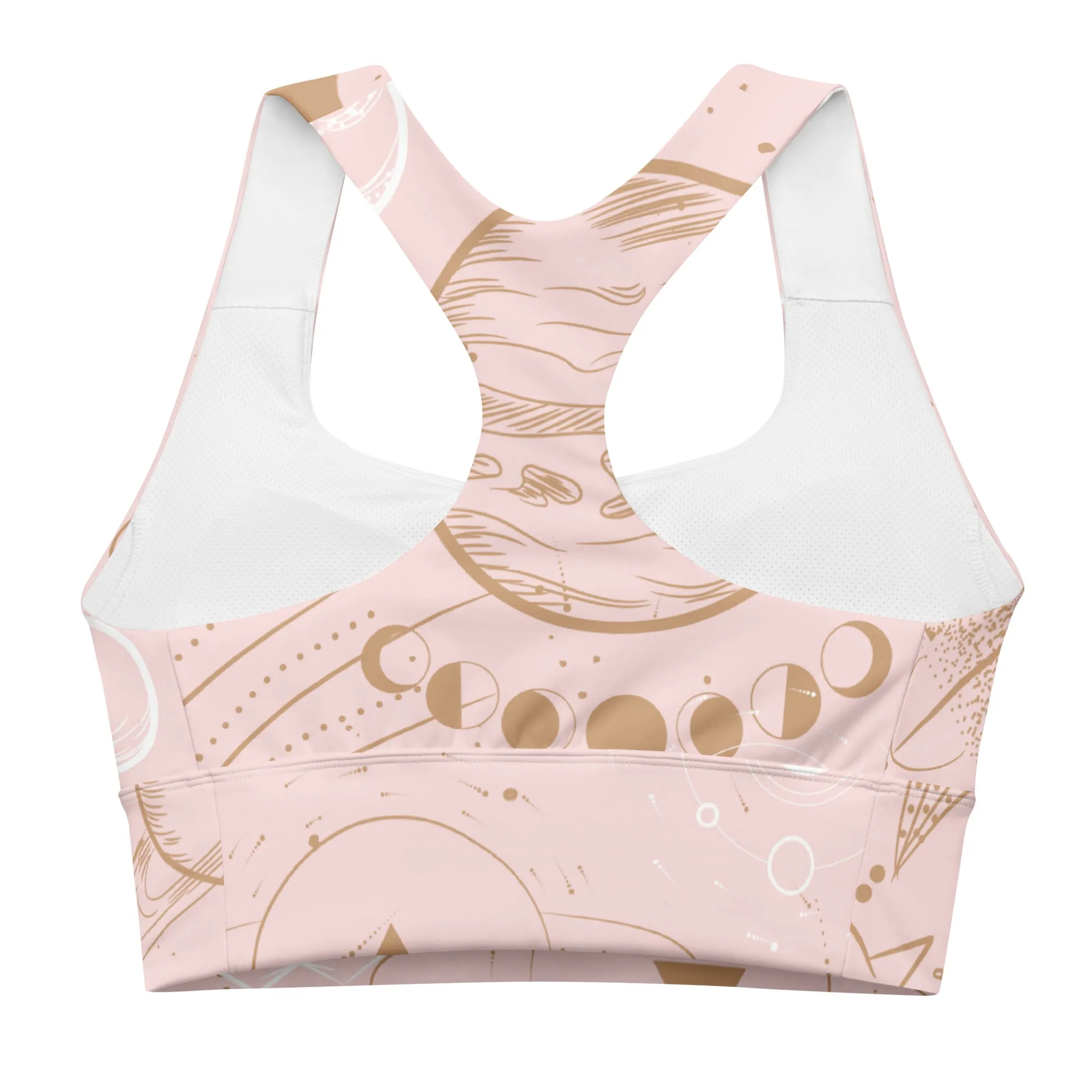 Celestial Style Longline Sports Bra, lioness-love