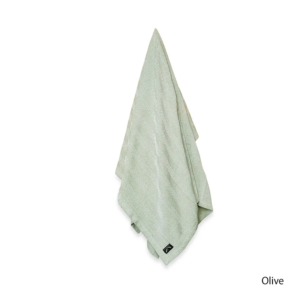 Chandani Organic Cotton Herringbone Yoga Blanket