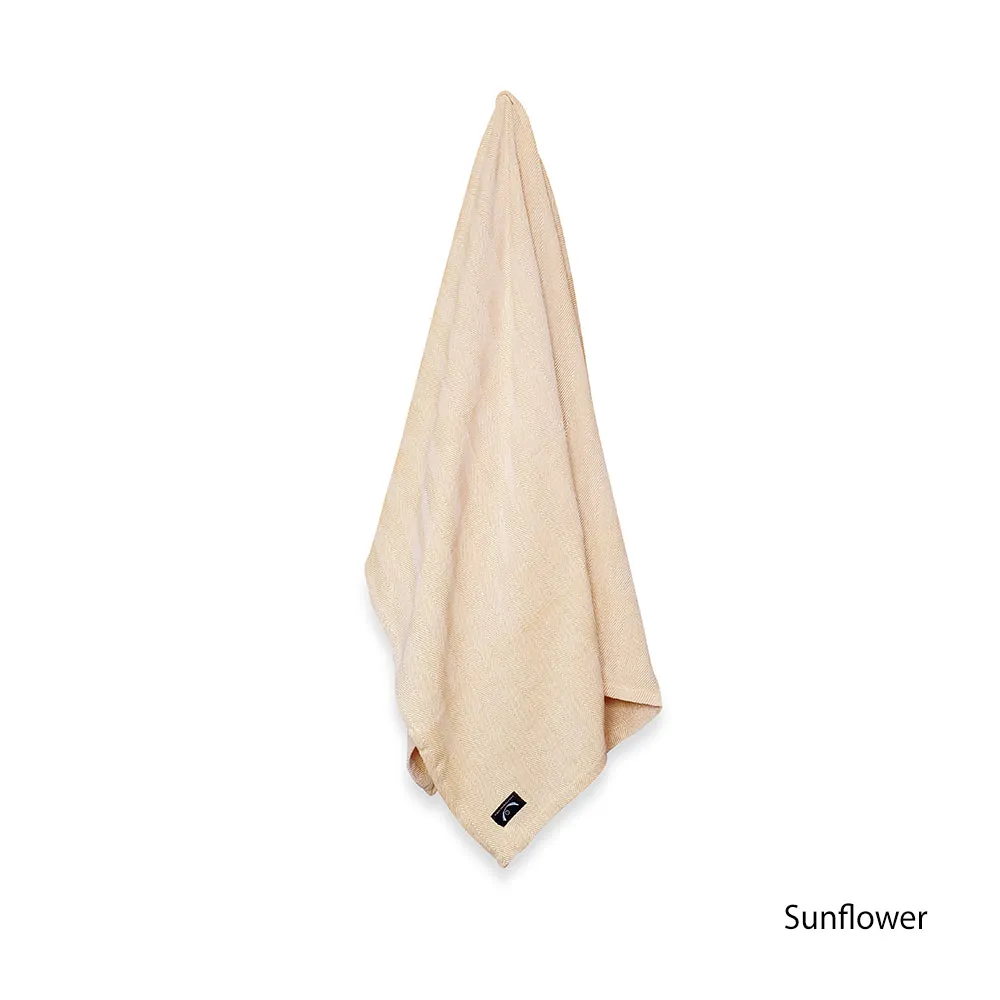 Chandani Organic Cotton Herringbone Yoga Blanket