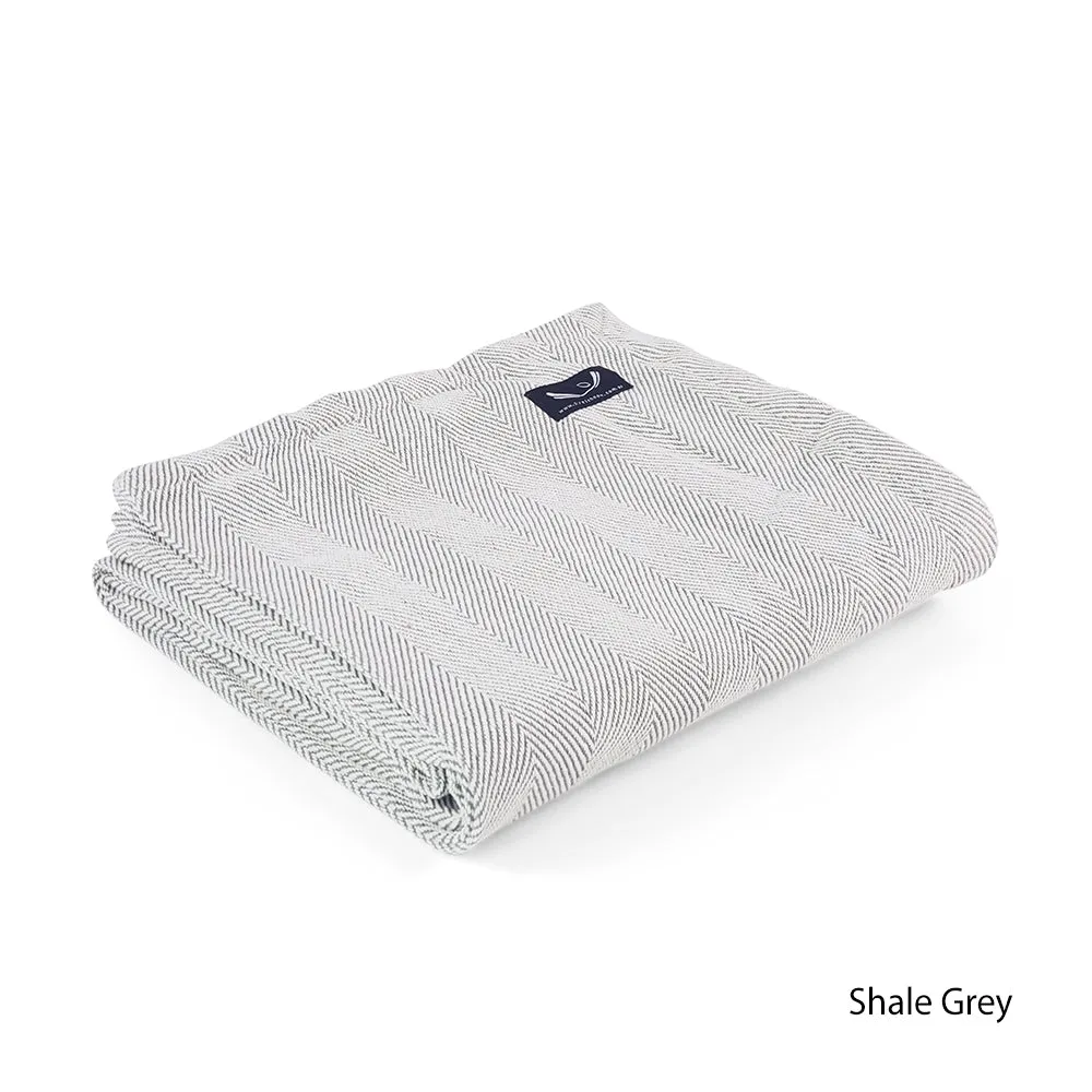 Chandani Organic Cotton Herringbone Yoga Blanket