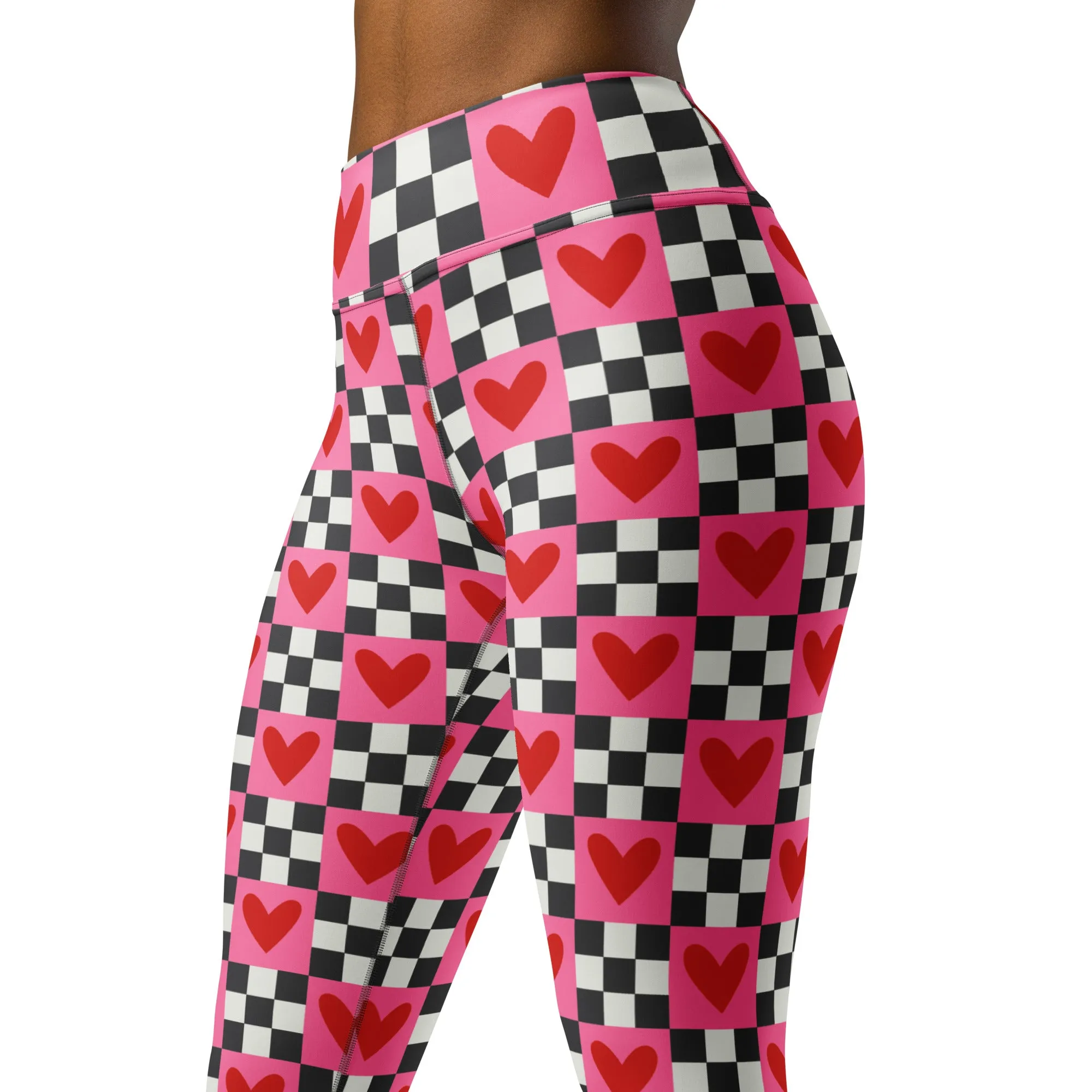 Checkered Romance Yoga Leggings
