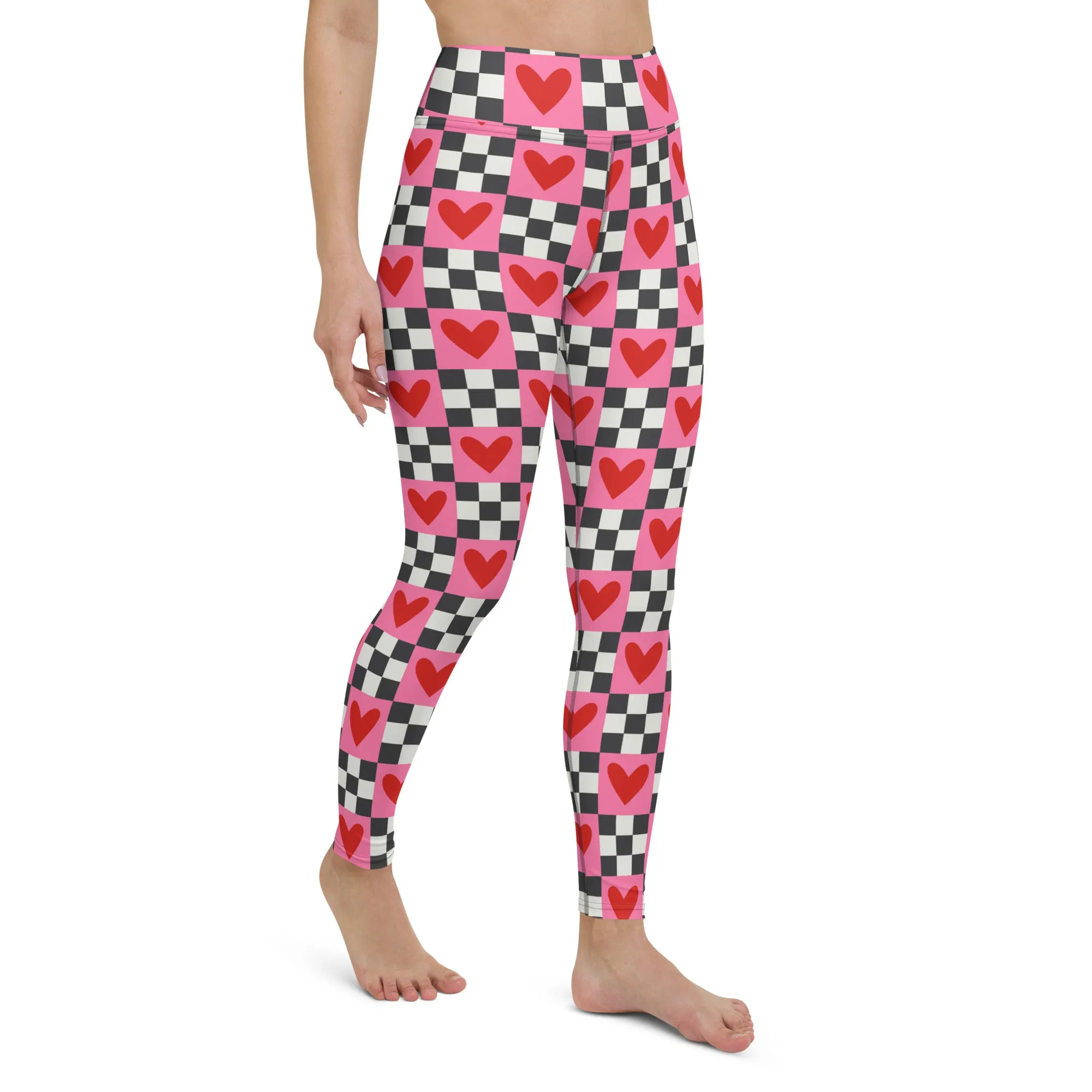 Checkered Romance Yoga Leggings