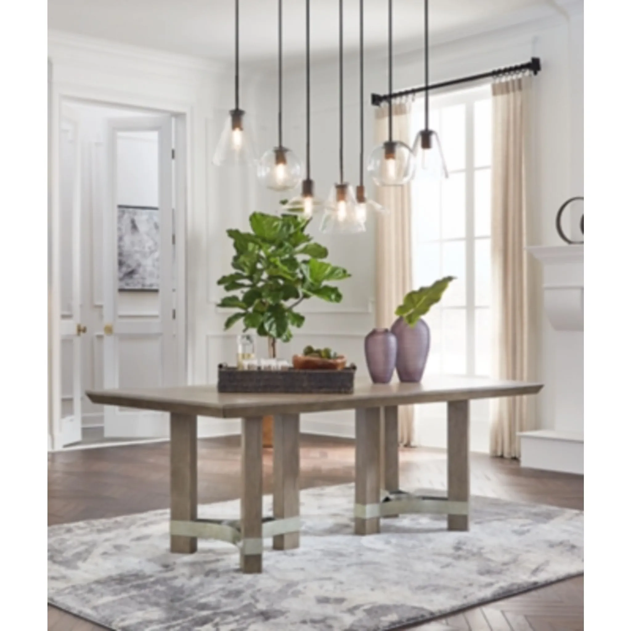 Chrestner Dining Table - Gray - (D983-25)