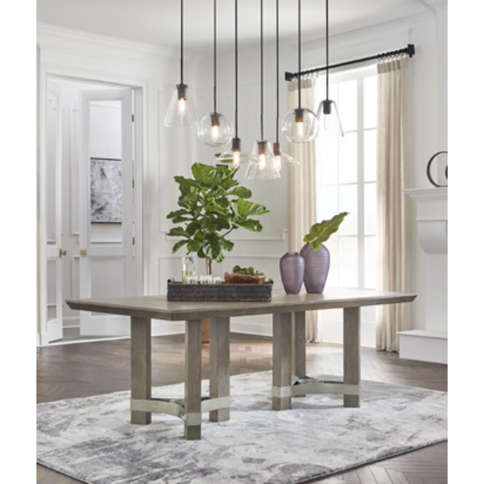 Chrestner Dining Table - Gray - (D983-25)