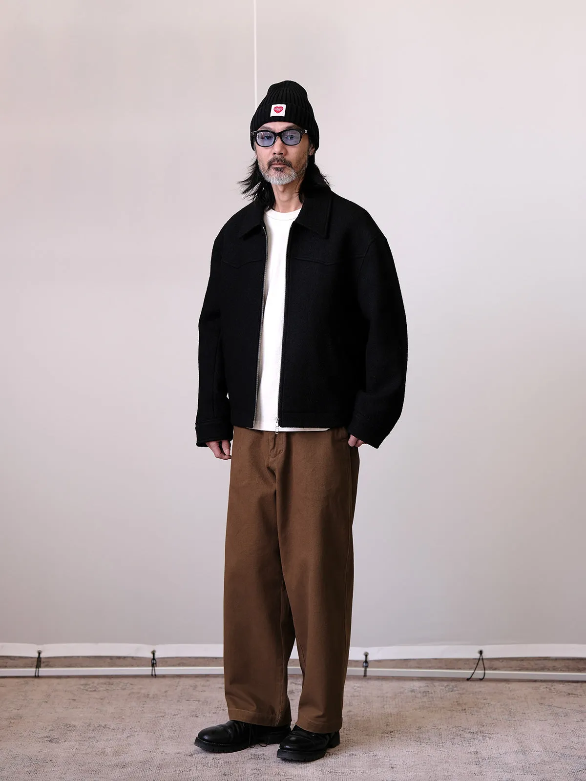 Classic Zip-Up Wool Jacket