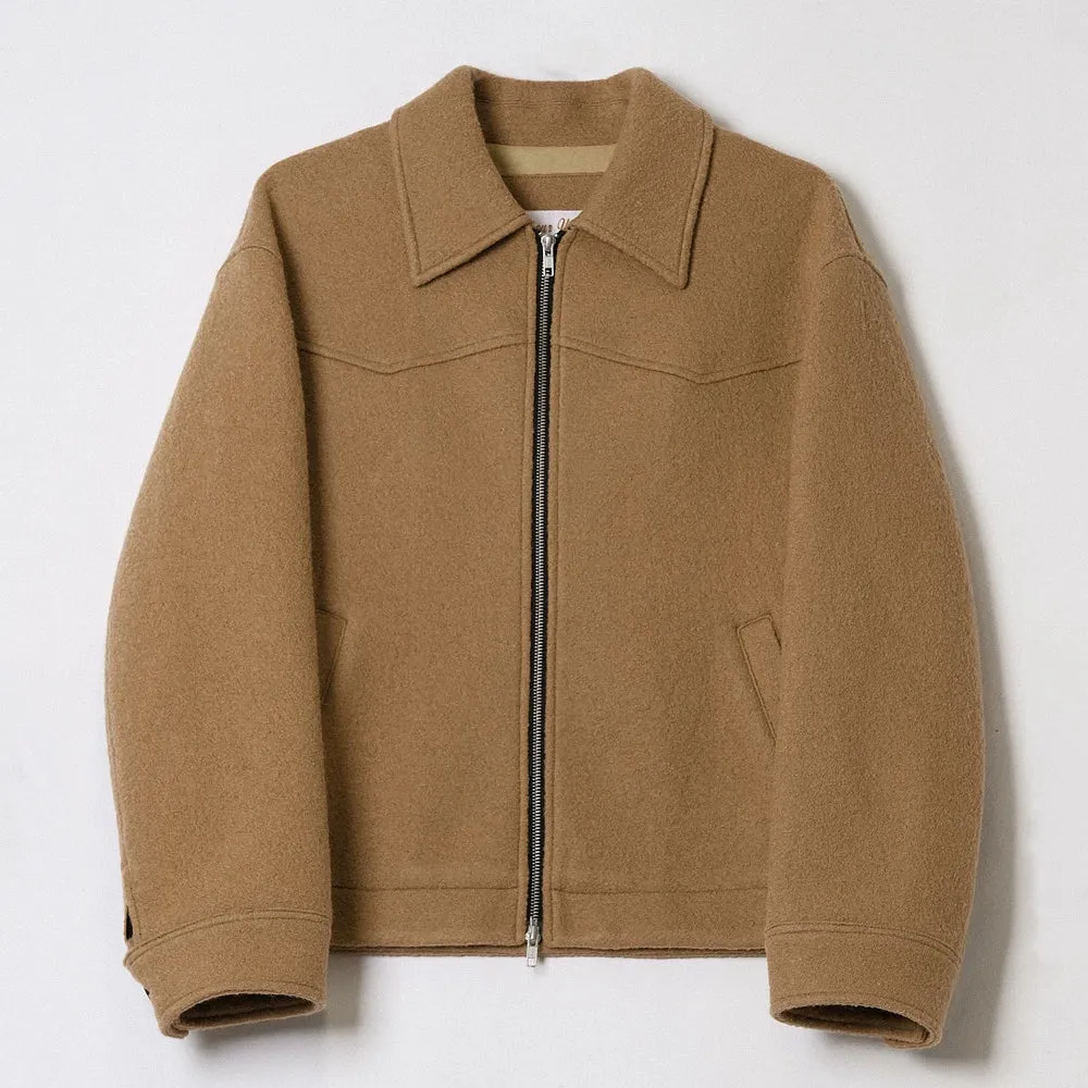Classic Zip-Up Wool Jacket