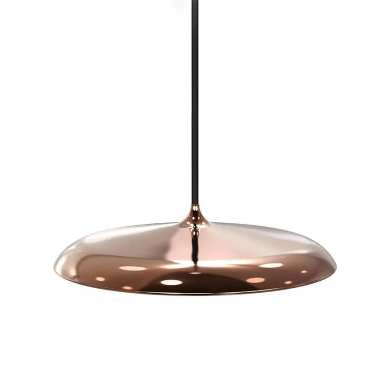 Contemporary Round Disc Pendant Light