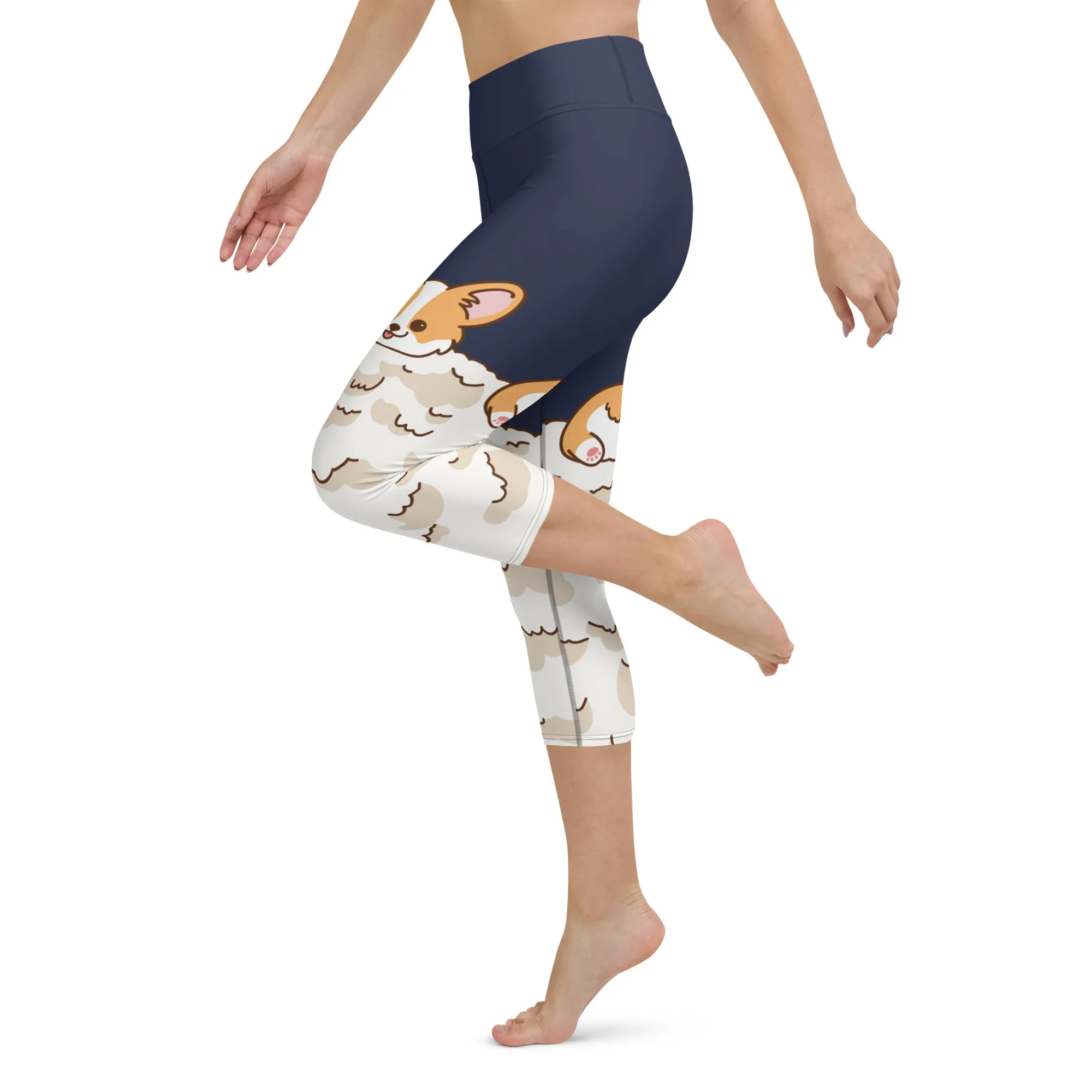 Corgi Design Yoga Capris