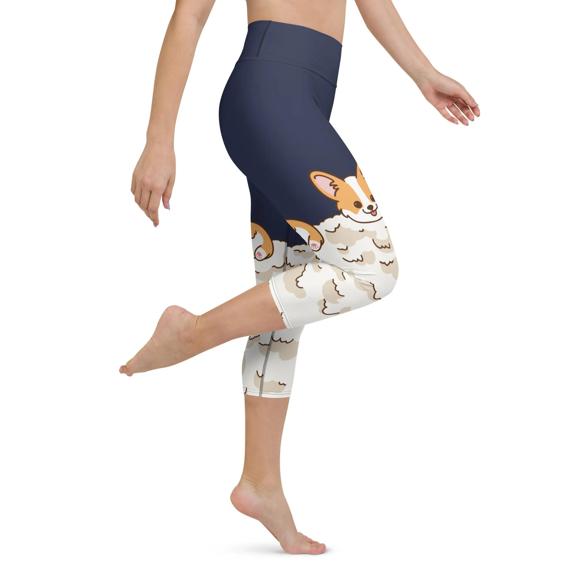 Corgi Design Yoga Capris