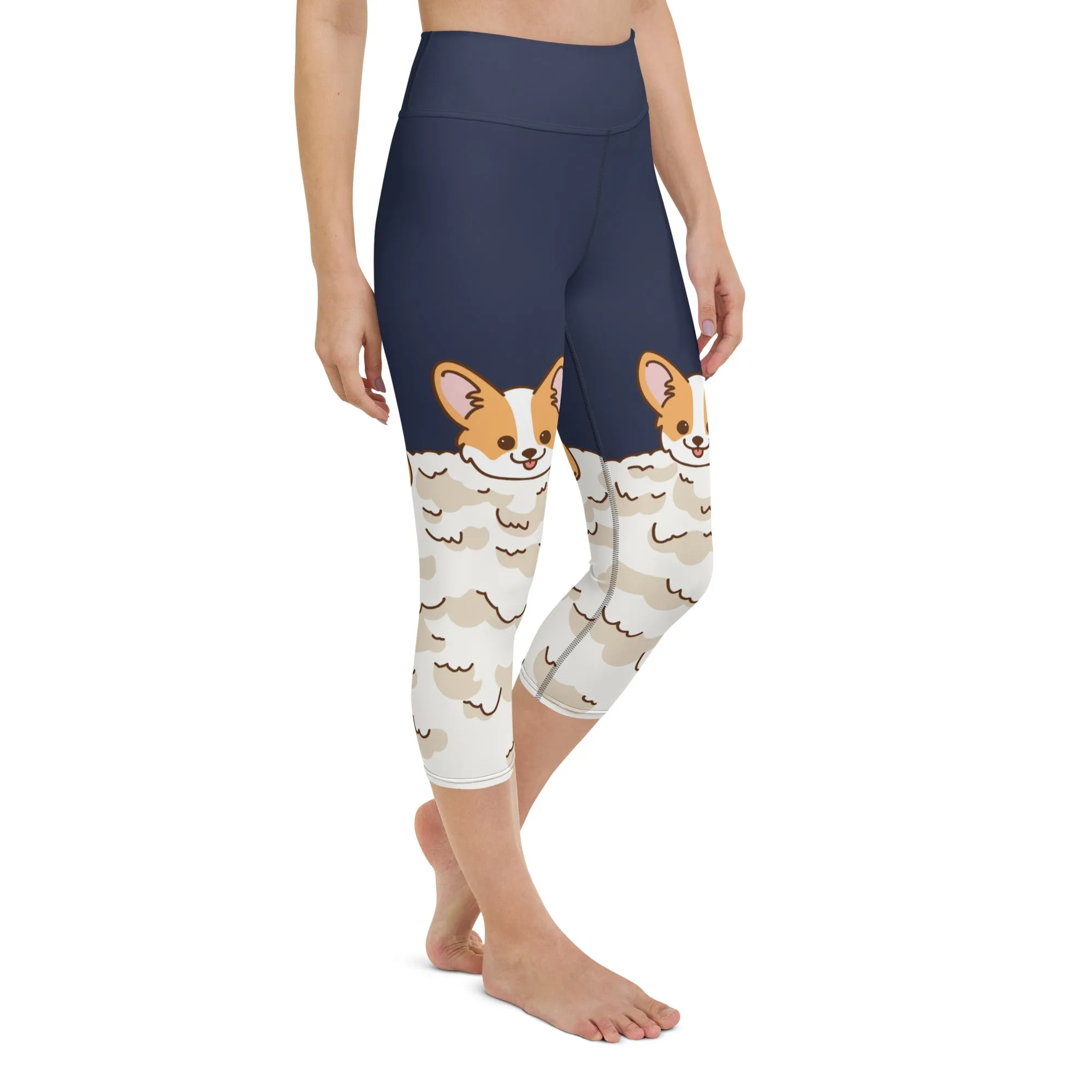 Corgi Design Yoga Capris
