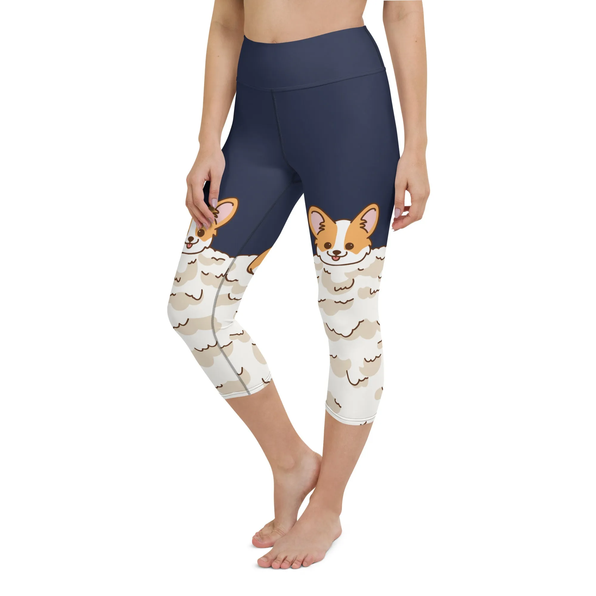 Corgi Design Yoga Capris