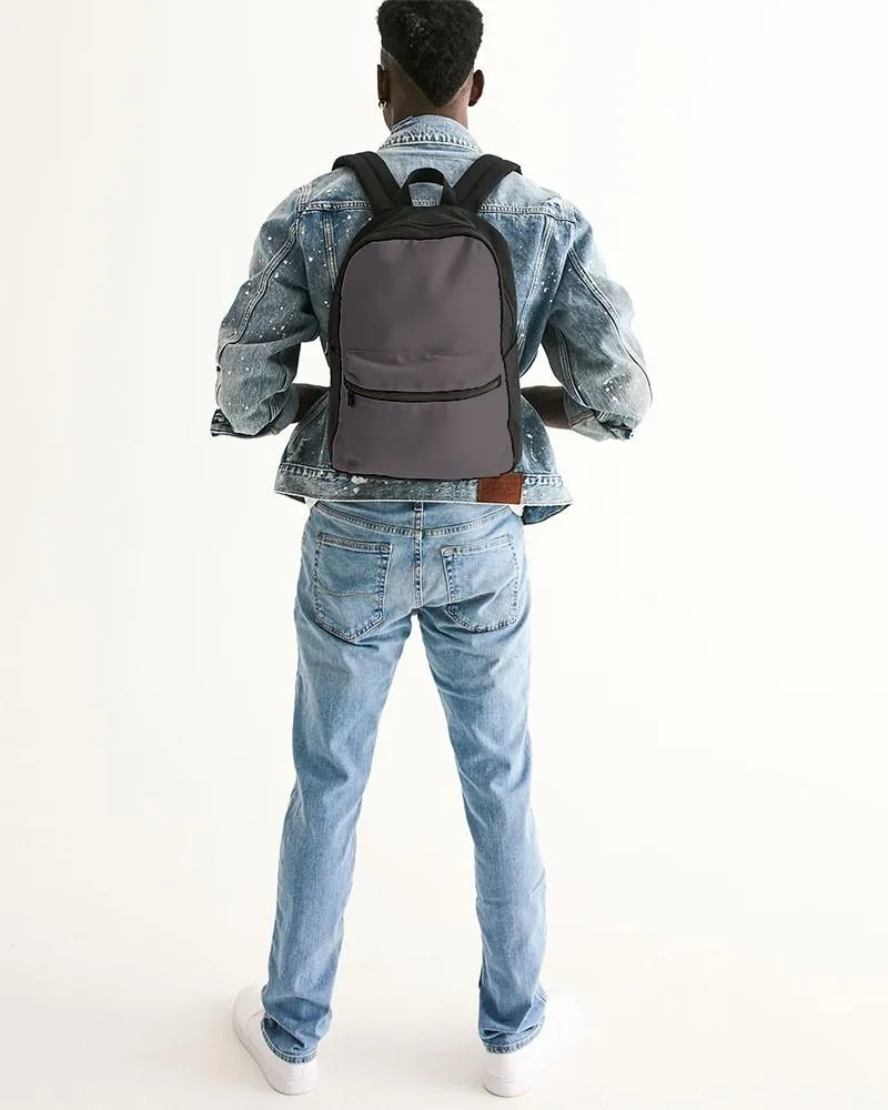 Dark Magenta Gray Canvas Backpack | Dark Pale Magenta Gray | C0M10Y0K80