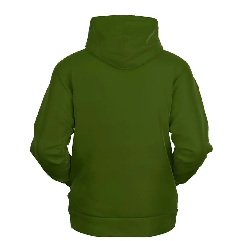 Dark Warm Green Hoodie | Unisex | with PLUS sizes | C38M0Y100K80