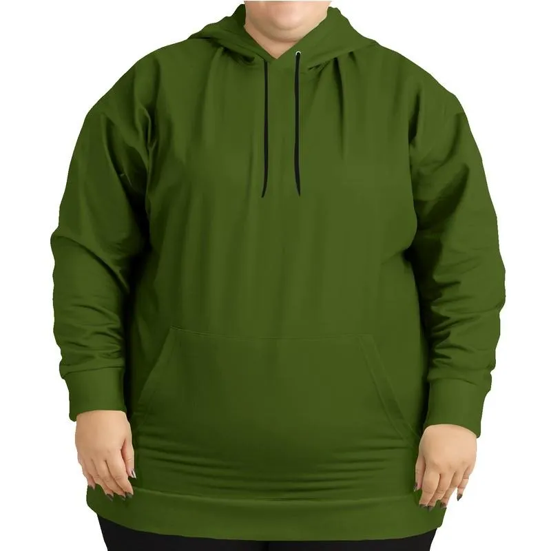 Dark Warm Green Hoodie | Unisex | with PLUS sizes | C38M0Y100K80