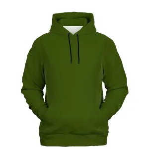Dark Warm Green Hoodie | Unisex | with PLUS sizes | C38M0Y100K80