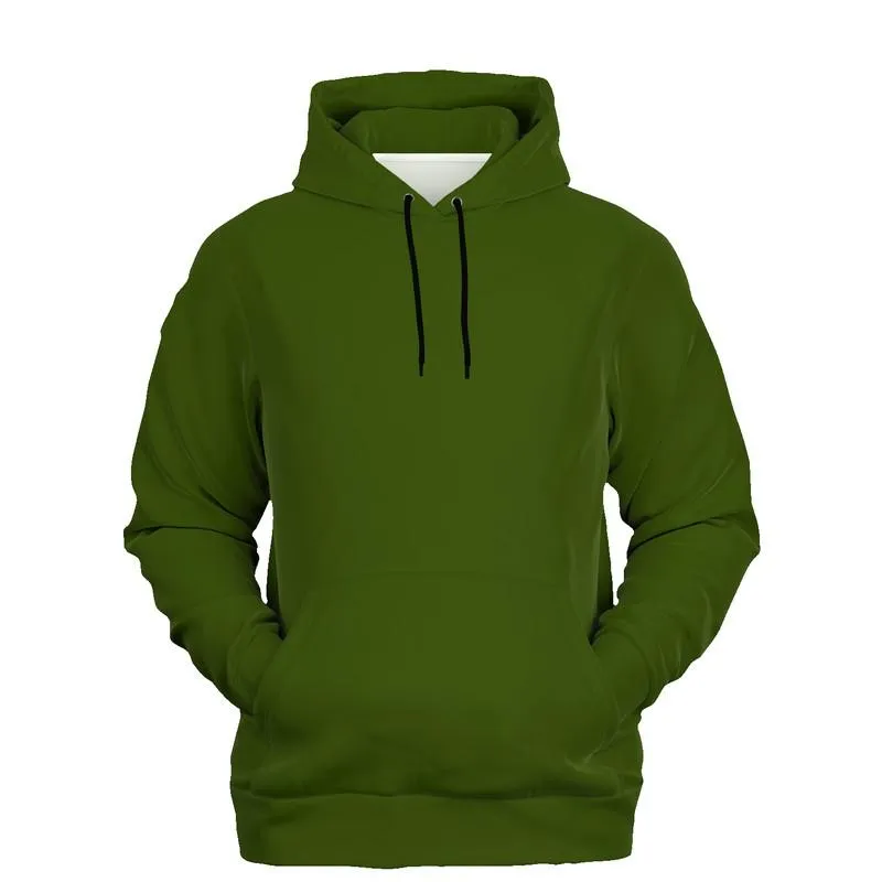 Dark Warm Green Hoodie | Unisex | with PLUS sizes | C38M0Y100K80