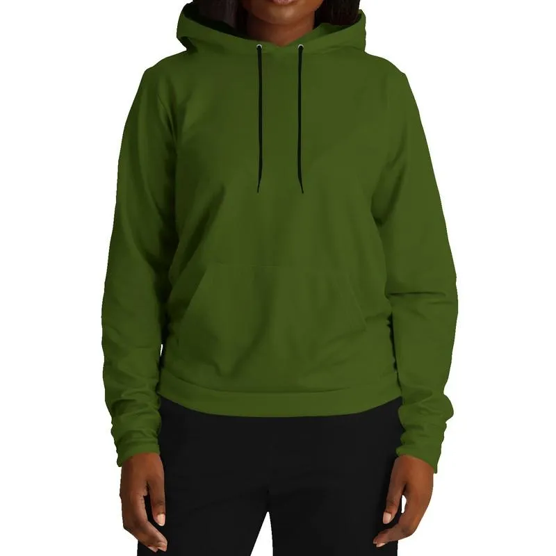 Dark Warm Green Hoodie | Unisex | with PLUS sizes | C38M0Y100K80