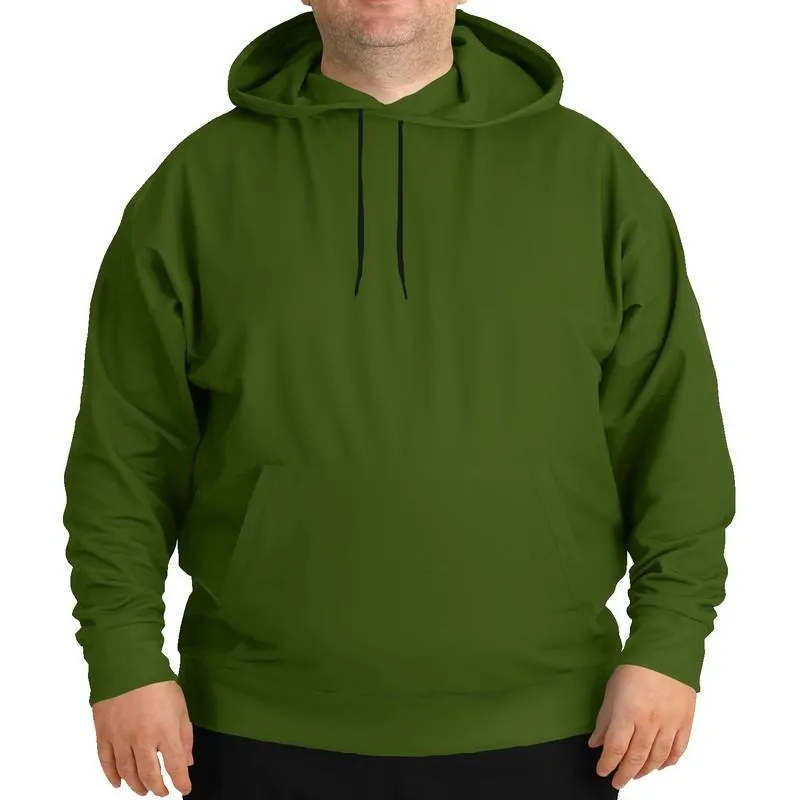 Dark Warm Green Hoodie | Unisex | with PLUS sizes | C38M0Y100K80