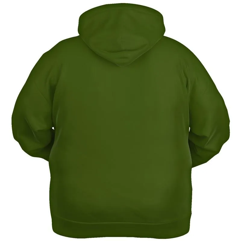 Dark Warm Green Hoodie | Unisex | with PLUS sizes | C38M0Y100K80