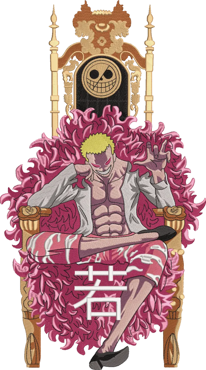 Doflamingo Pirate & Doflamingo Embroidered Sweatshirt – The Flaming Emperor's Reign