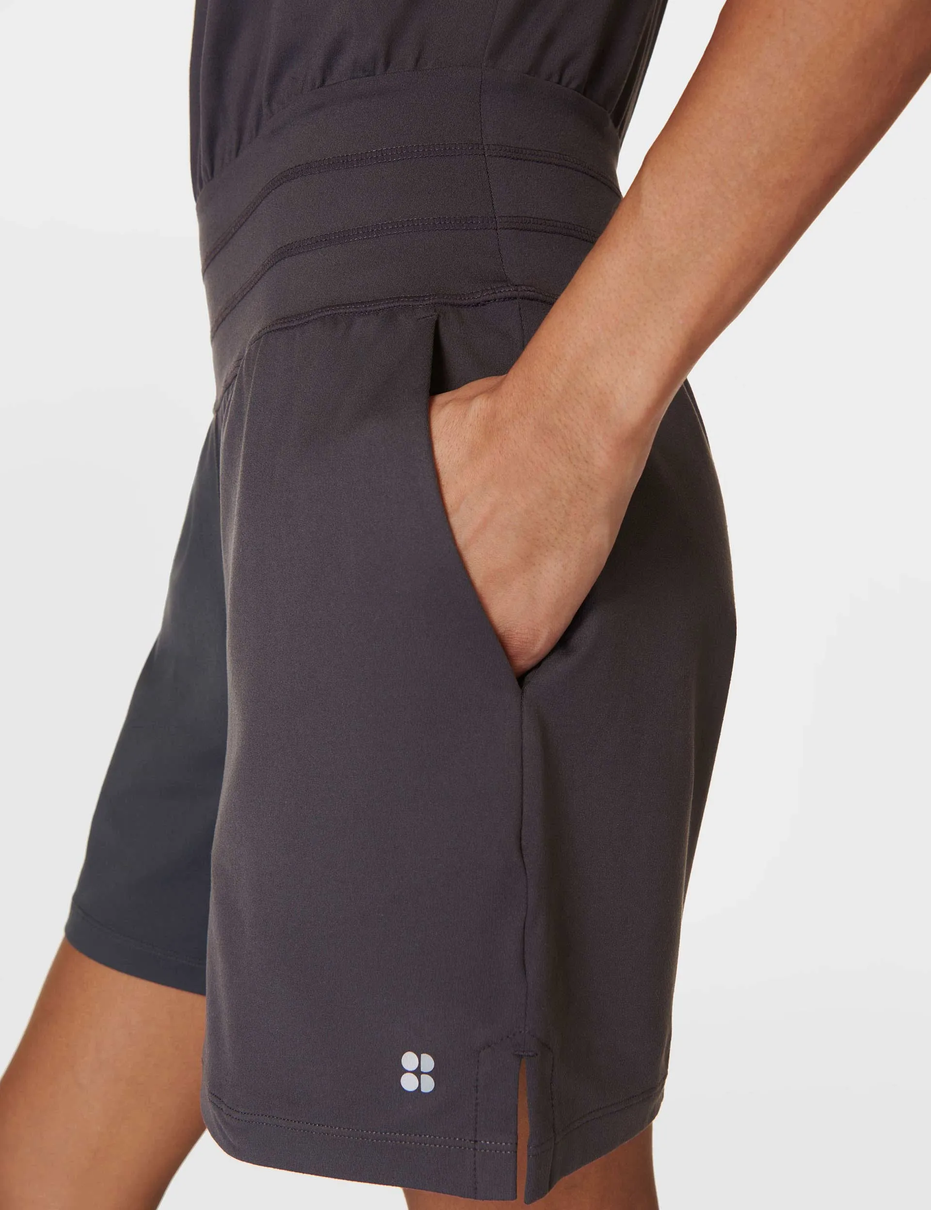 Gaia Performance Yoga Romper - Urban Grey