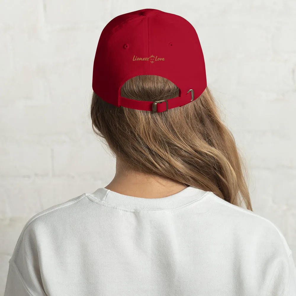 Garden Glow Lightbulb Garden Embroidered Dad Hat, lioness-love