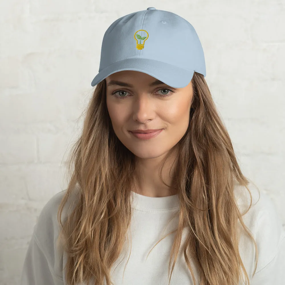 Garden Glow Lightbulb Garden Embroidered Dad Hat, lioness-love