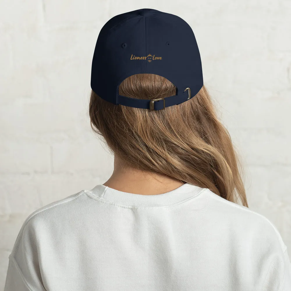 Garden Glow Lightbulb Garden Embroidered Dad Hat, lioness-love