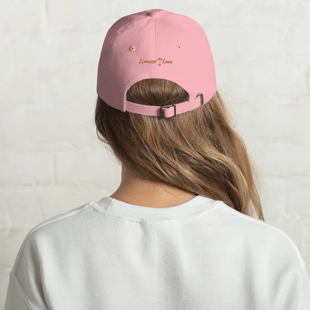 Garden Glow Lightbulb Garden Embroidered Dad Hat, lioness-love