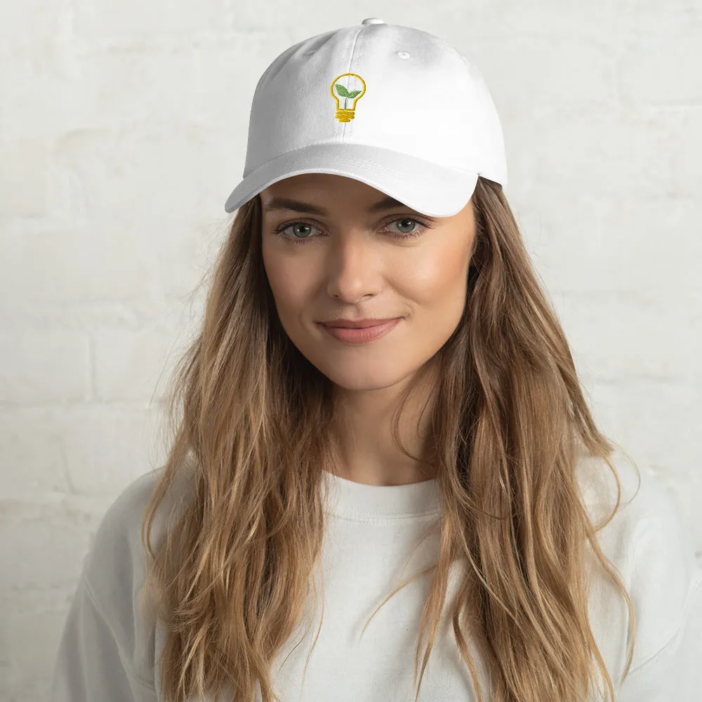 Garden Glow Lightbulb Garden Embroidered Dad Hat, lioness-love